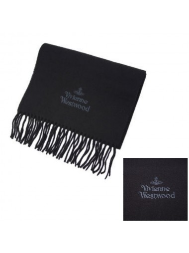 Vivienne Westwood - Rana Wool Logo Scarf / Black